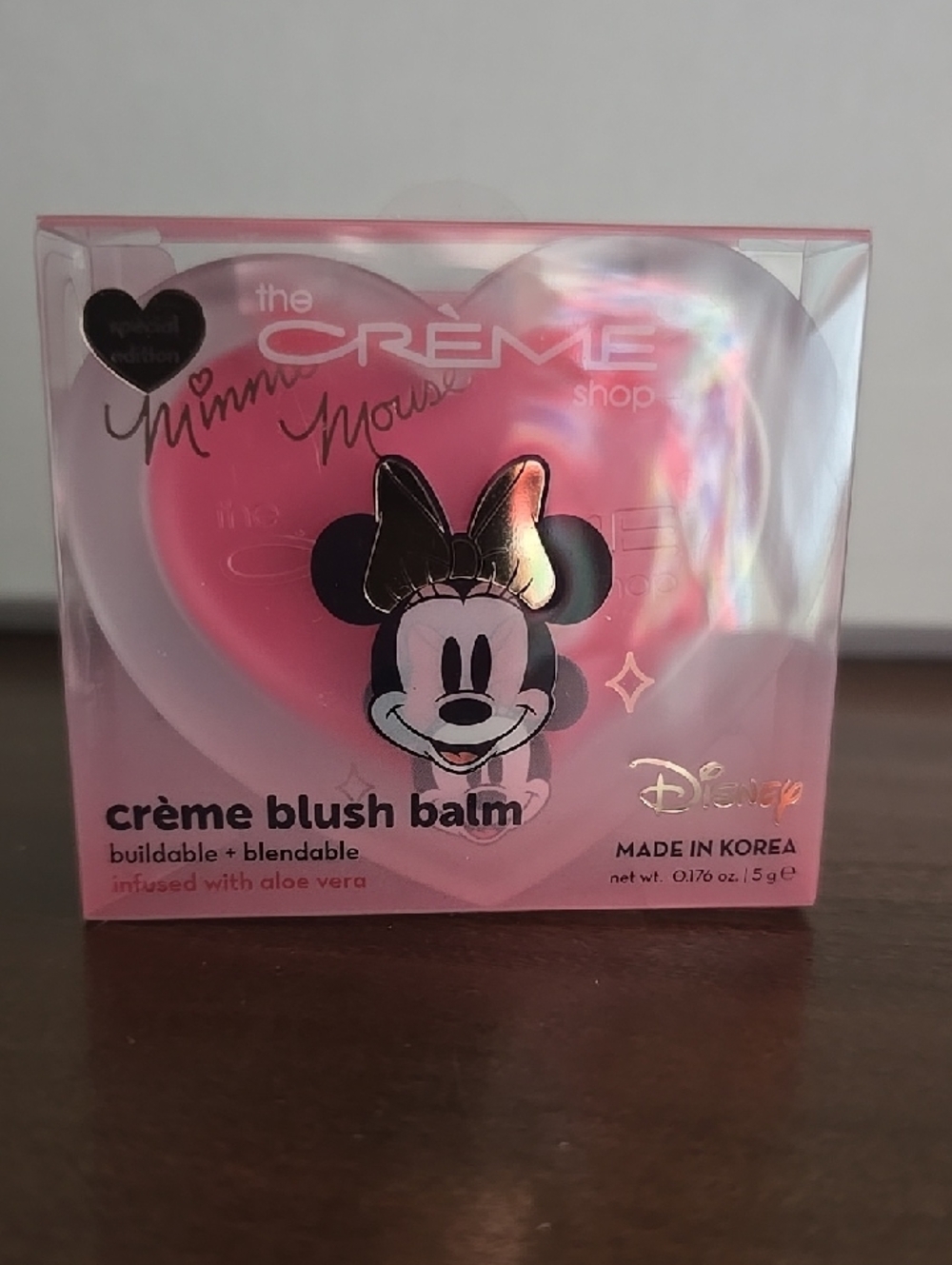 Disney Pink Heart Cream Blush Compact